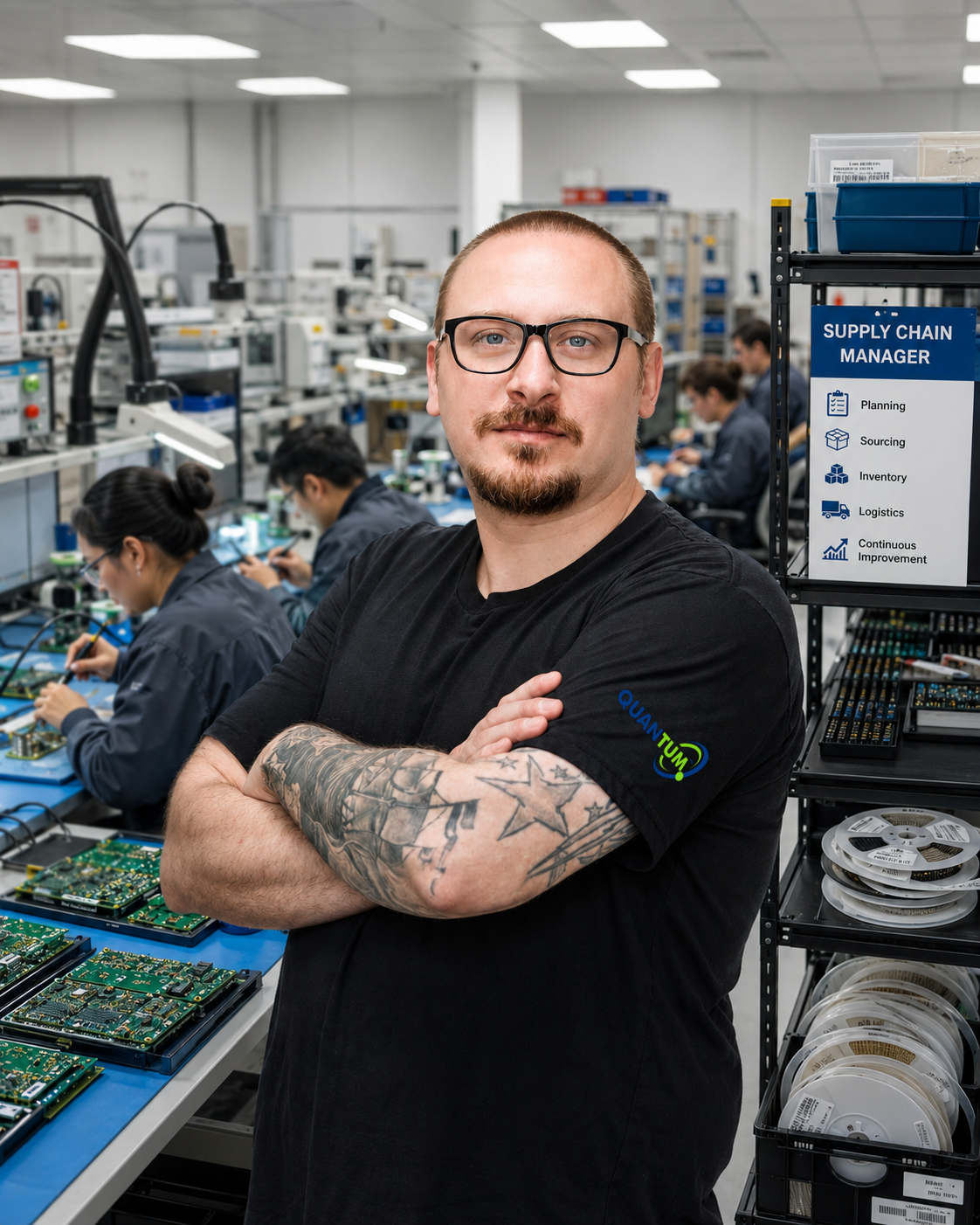 Jared Trudeau — Quantum Global Supply Chain Manager.
